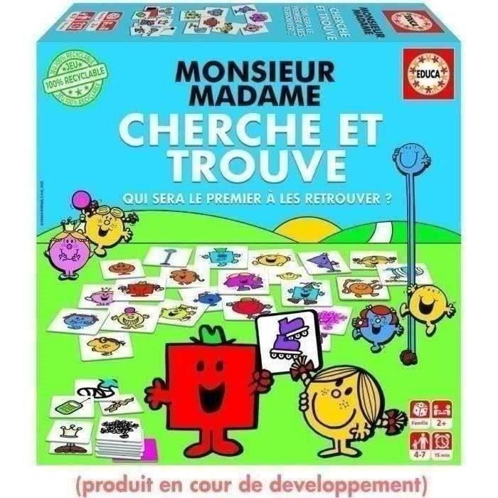 Gioco Didattico - Educa - Monsieur Madame - Cerca E Trova