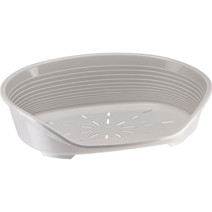 Cesto Siesta Deluxe - Cesto Misura 8 - 82*59,5*25 Cm - Grigio Chiaro - Ferplast