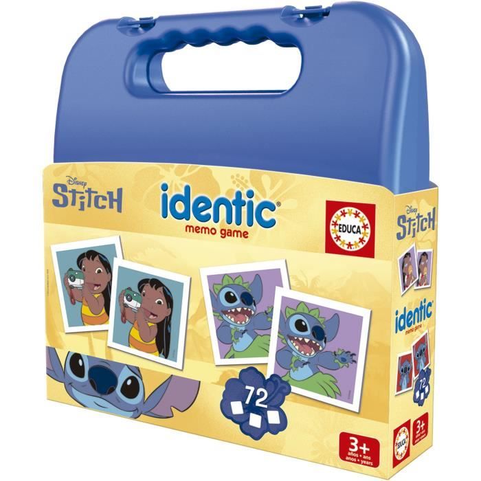 Identic Stitch - Memory Game - Educa - 72 Carte, Sviluppa La Memoria E L'attenzione - Dai 3 Anni