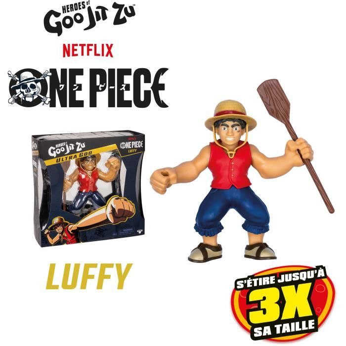 Ultragoo Rufy 17cm - Heroes Of Goo Jit Zu - One Piece - Figura Estensibile Con Accessori