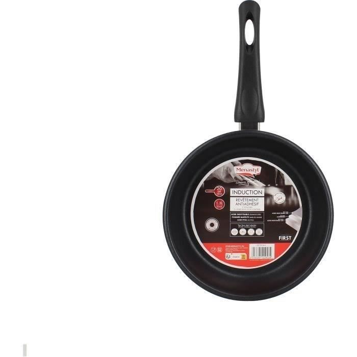 Padella - Menastyl - 6020244 - Acciaio Inox - 20 Cm - Adatta A Tutti I Piani Cottura, Anche A Induzione