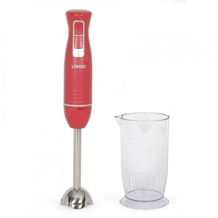 Frullatore A Immersione Livoo Dop245r Con Ciotola - Rosso Peperoncino