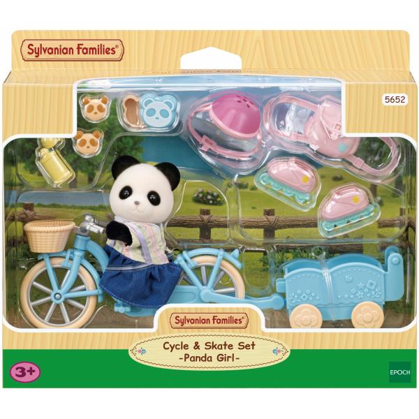 La Ragazza Panda, La Sua Bici E Il Suo Trailer - Famiglie Sylvanian - 5652 - Da 3 Anni