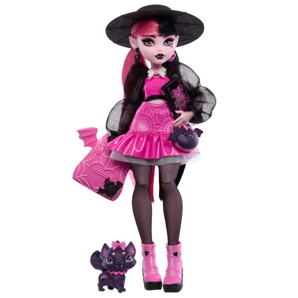 Monster High Draculaura Bambola Con Animale Domestico E Accessori Hrp64