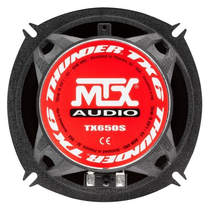 Kit Di Altoparlanti Mtx Tx650s 13cm 2 Vie 80w Rms 4o Telaio In Alluminio Tweeter Al Neodimio Bobina Di Seta Bobina Tsv Til - Image 3