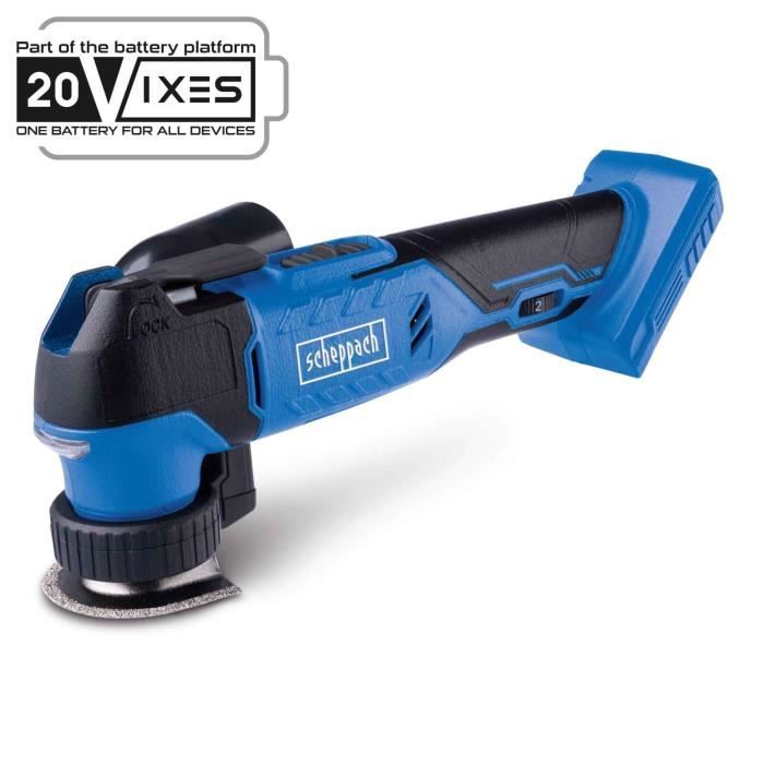 C-Mt40-X Multiutensile A Batteria - Per Segare, Tagliare, Raschiare, Levigare - Scheppach 20v Ixes - Senza Batteria O Caricabatteria