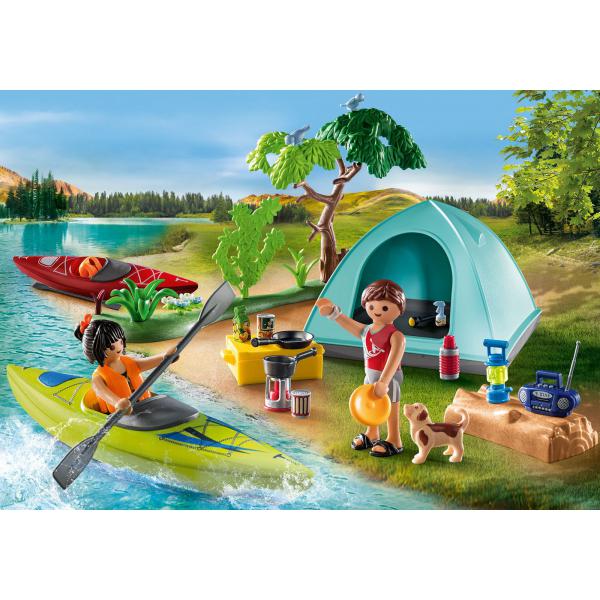 Playmobil 71425 Famiglia E Tenda - Contiene 3 Personaggi, 3 Biciclette E Molti Accessori. - Camping World - Image 3