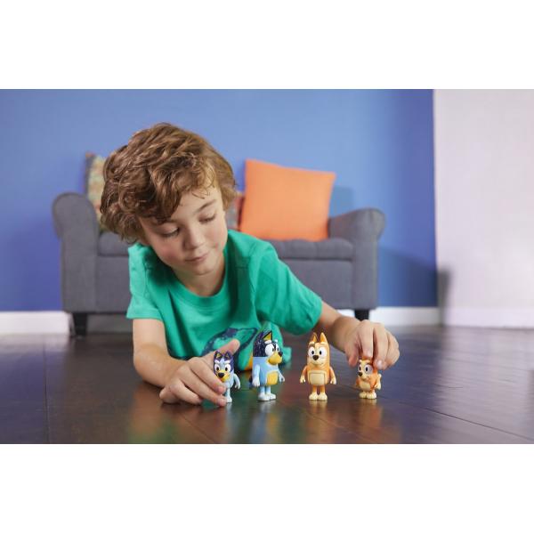 4 Full Bluey Family Figures - Giose Giocattoli - Da 3 Anni - Image 3