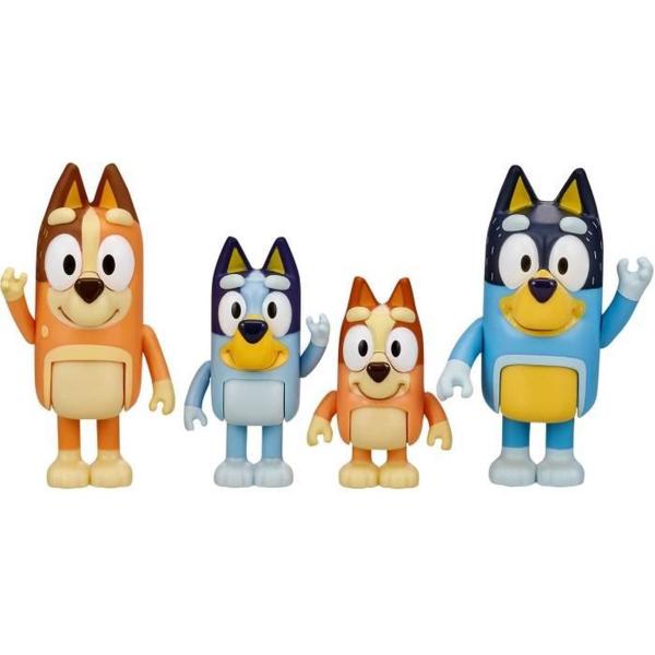 4 Full Bluey Family Figures - Giose Giocattoli - Da 3 Anni