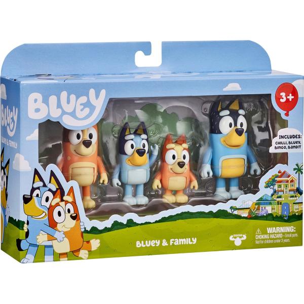 4 Full Bluey Family Figures - Giose Giocattoli - Da 3 Anni - Image 4
