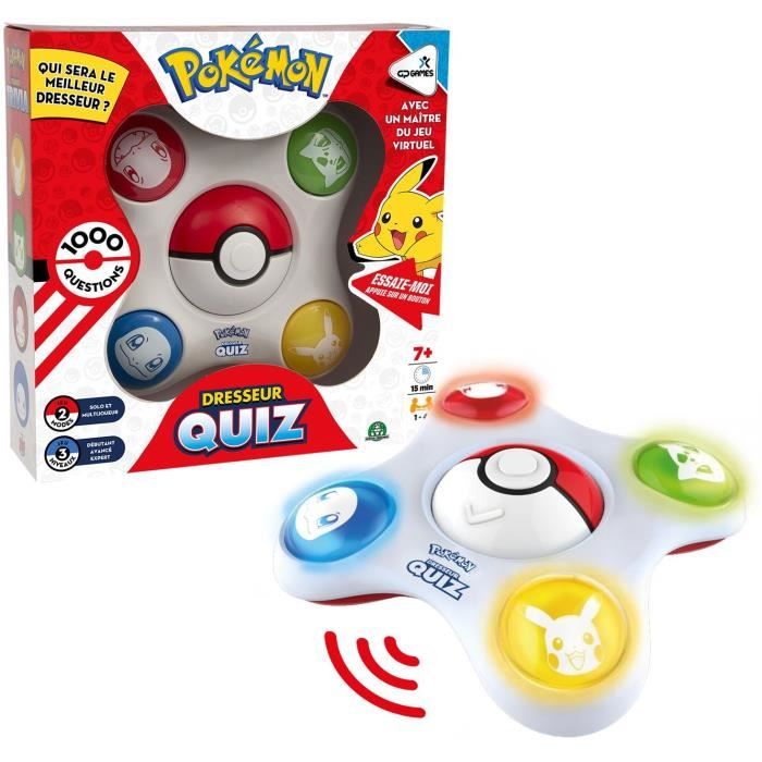 Pokémon Trainer Trivia - Gioco Da Tavolo - Giochi Preziosi - Metti Alla Prova La Tua Conoscenza Dei Pokémon - Fino A 4 Giocatori - Età 7+