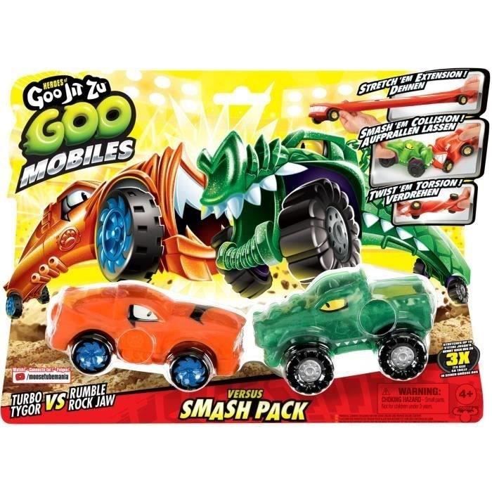 Veicoli In Miniatura - Moose Toys - Goo Mobiles - Turbo Tyger Vs Rumbler Jaw