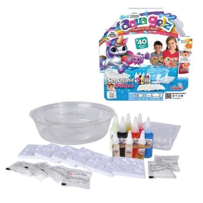 Simba - Aqua Gelz - Set Creativo Deluxe - Figurina 3d - Kit Creativo Per Bambini - Vaschette Di Gel - Da 8 Anni In su