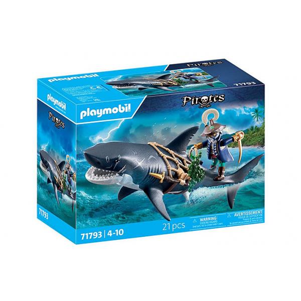 Playmobil 71793 Pirata E Squalo Con Mascella Articolata
