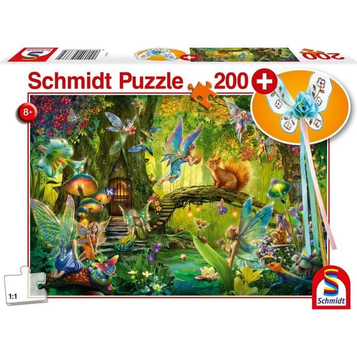Fate Nella Foresta - Con Aggiunta (bacchetta Magica) - 200 Pezzi - Schmidt Spiele