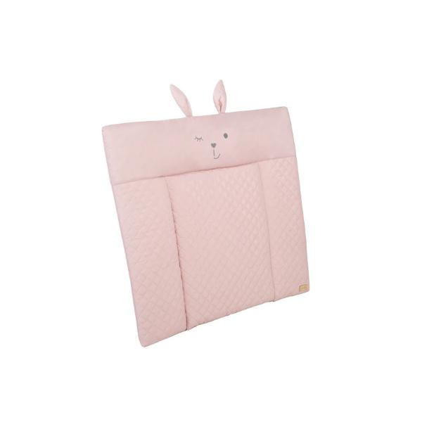 Materassino Fasciatoio - Roba - Lily Rosa Faccia Di Coniglio - 85 X 75 Cm - Rosa