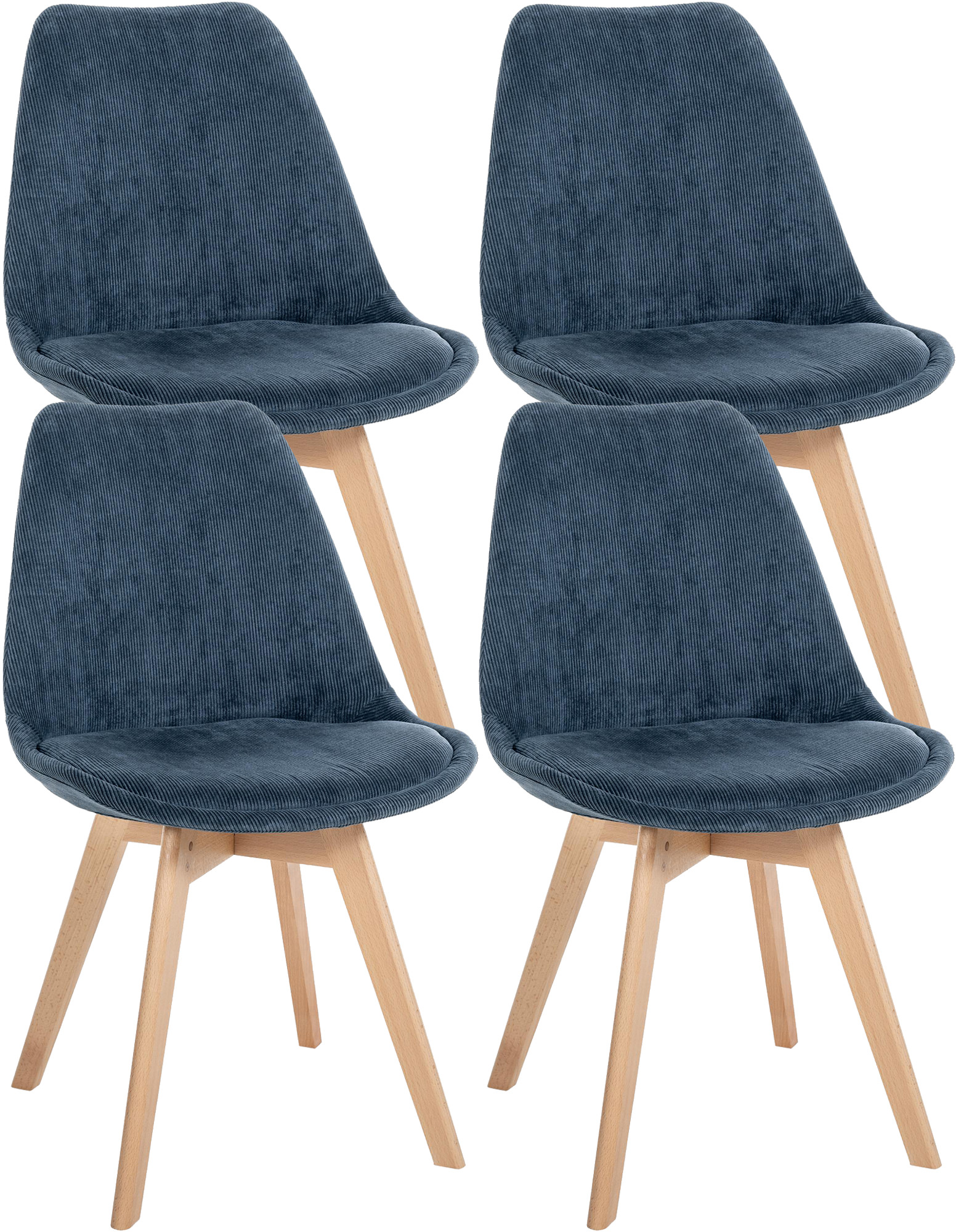 4er Set Stuhl Linares Cord