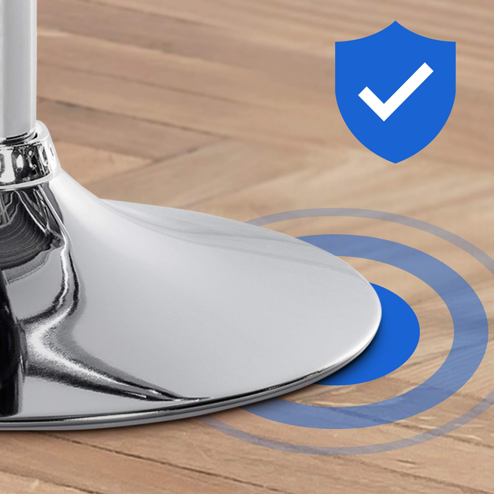 2er Set Barhocker Braga Samt Chrom - Image 4