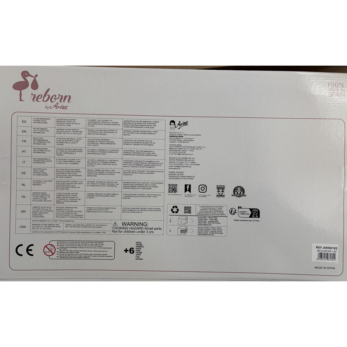 Baby Doll Arias Olona 40 cm - Image 4