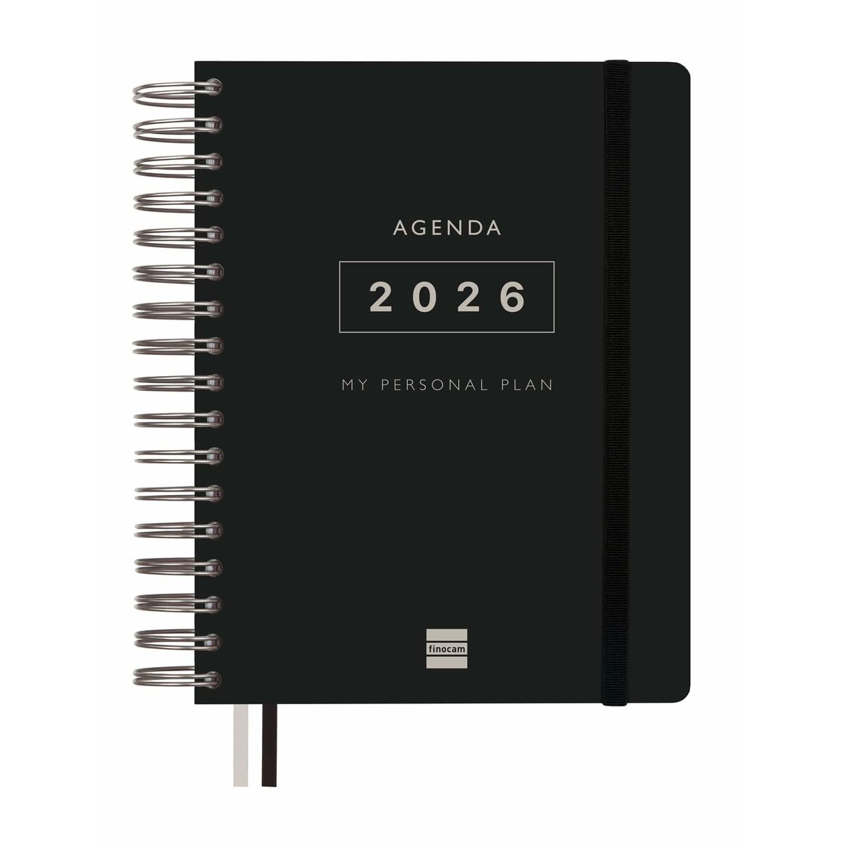 Agenda Finocam Nero Quarto 15,5 X 21,7 cm