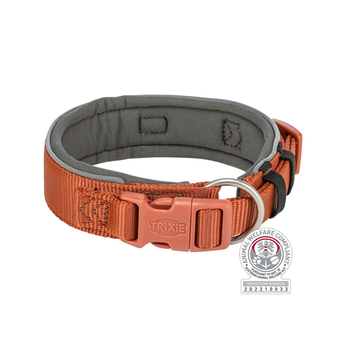 Collare Per Cani Trixie Premium Arancio Grafite M/l 40-48 cm