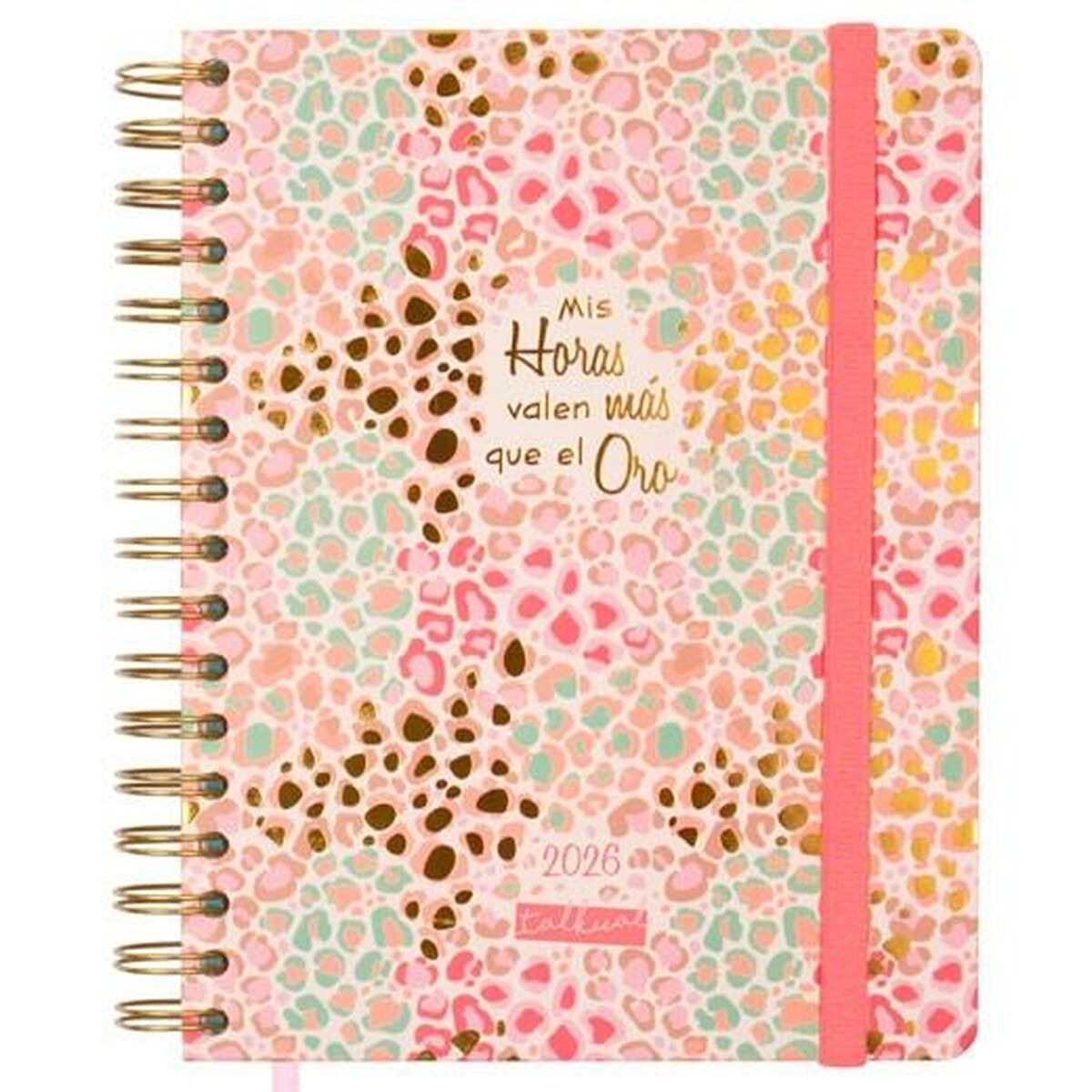 Agenda Finocam Talkual A5 15,5 X 21,7 Cm Dorato 2026