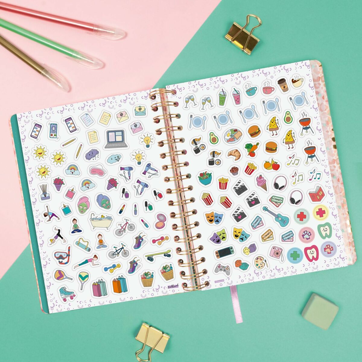 Agenda Finocam Talkual A5 15,5 X 21,7 Cm Dorato 2026 - Image 5