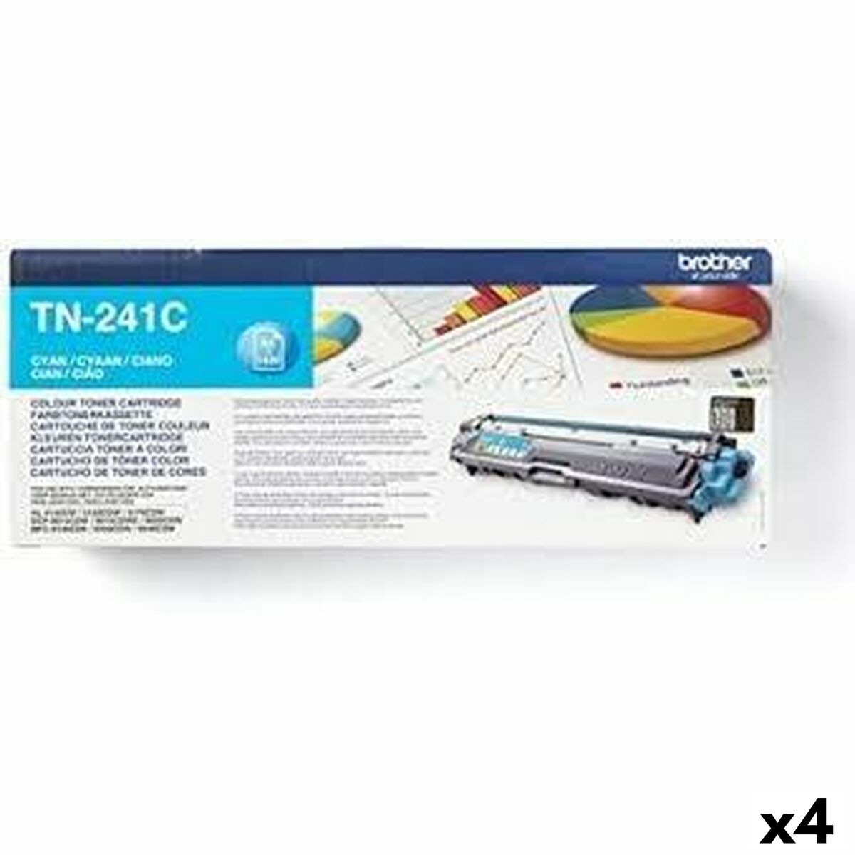 Toner Originale Brother Hl3140cw/hl3150cdw/dcp9020cdw Ciano (4 Unità)