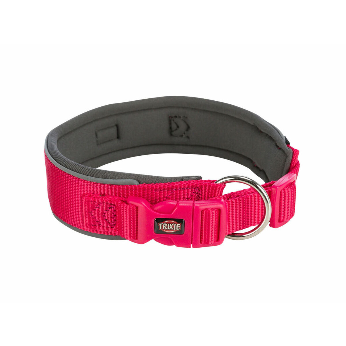 Collare Per Cani Trixie Premium Grafite Fucsia M/l 40-48 cm