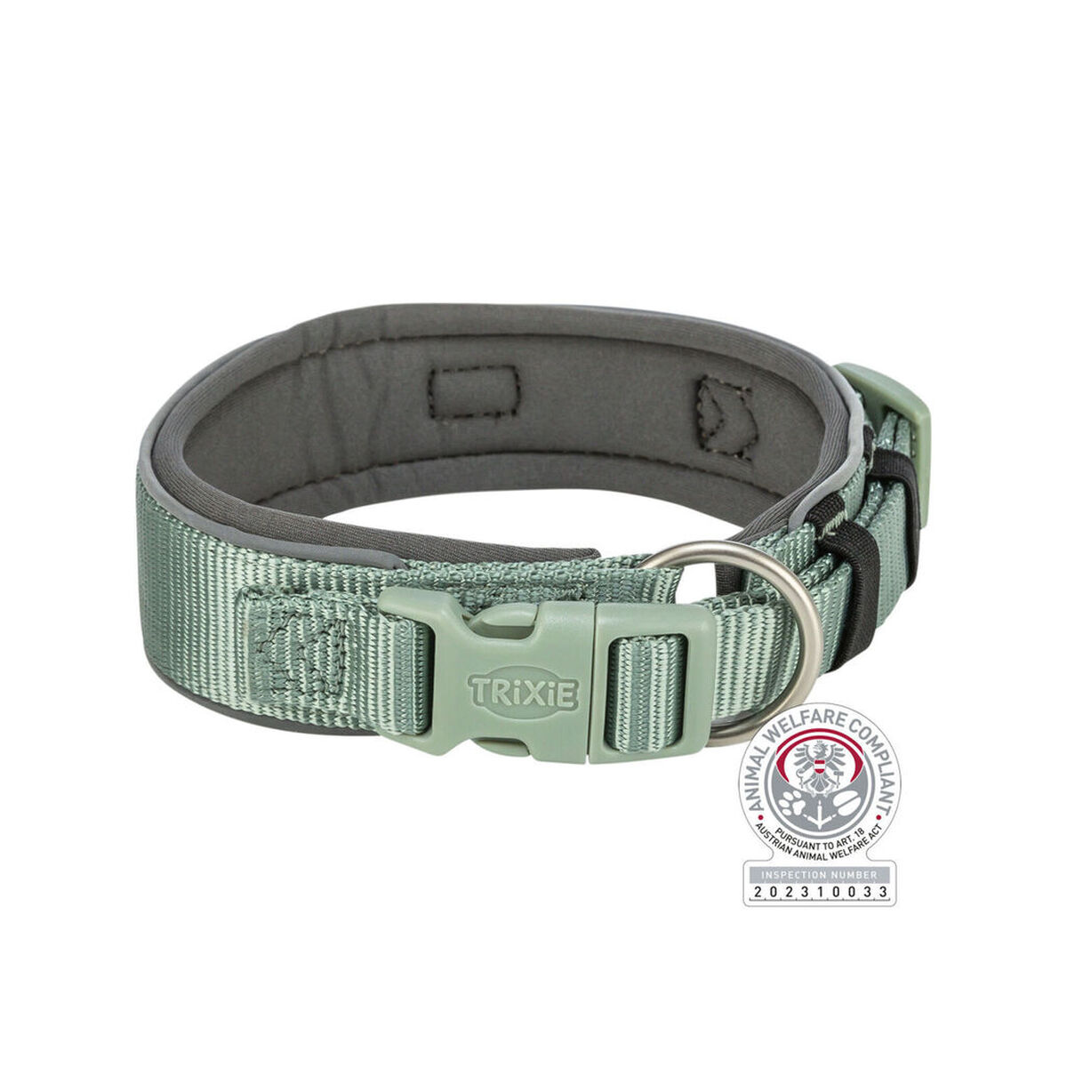 Collare Per Cani Trixie Premium Verde Grafite M/l 40-48 cm