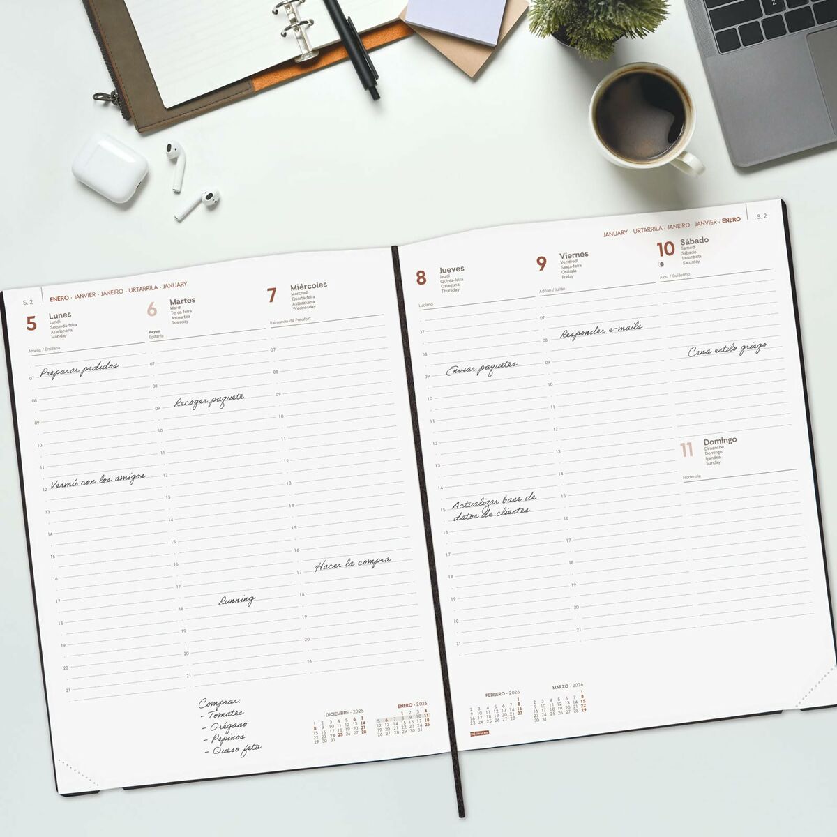 Agenda Finocam Nero 21 X 27 cm - Image 3