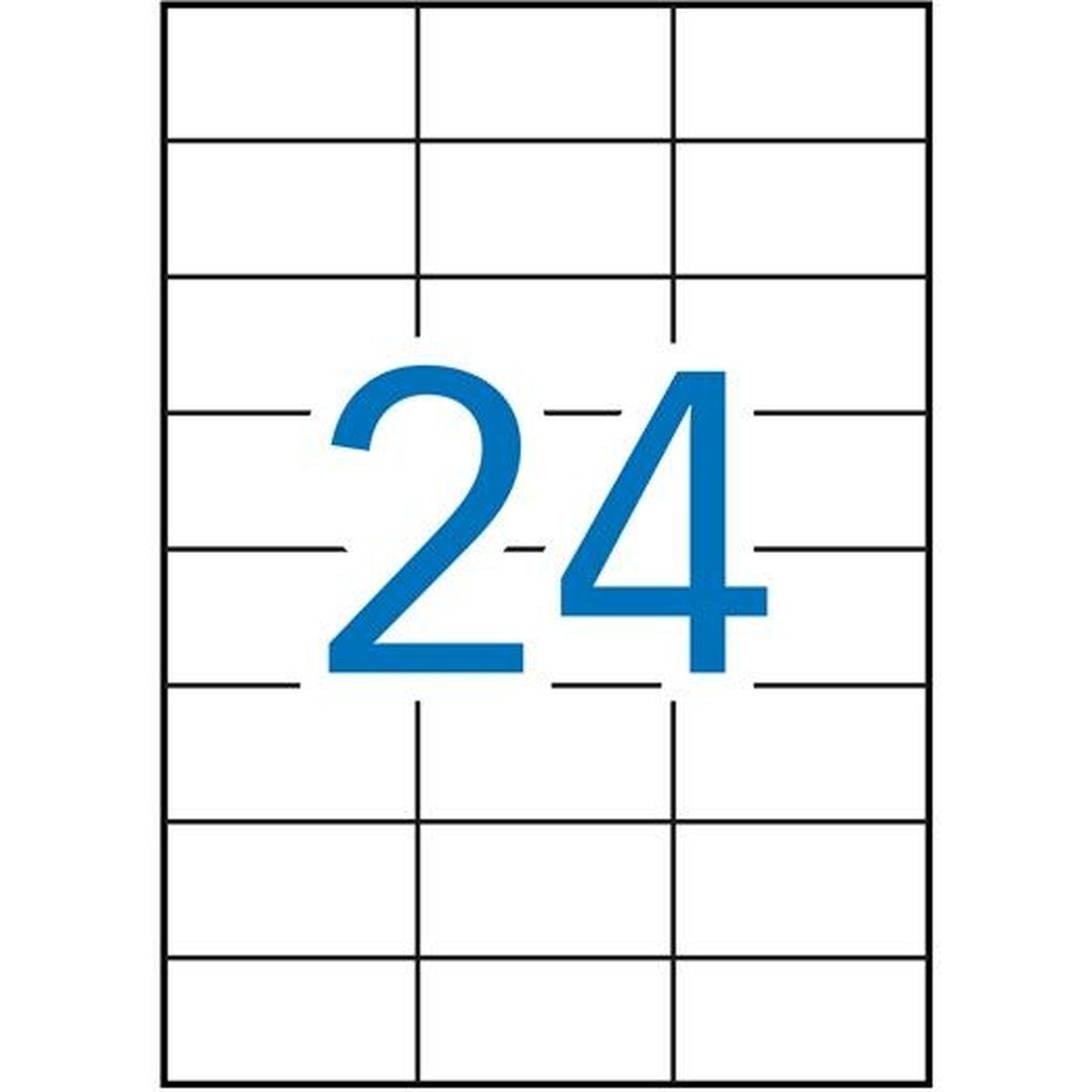 Etichette Adesive Apli 1273 100 Fogli 70 X 37 Mm Bianco