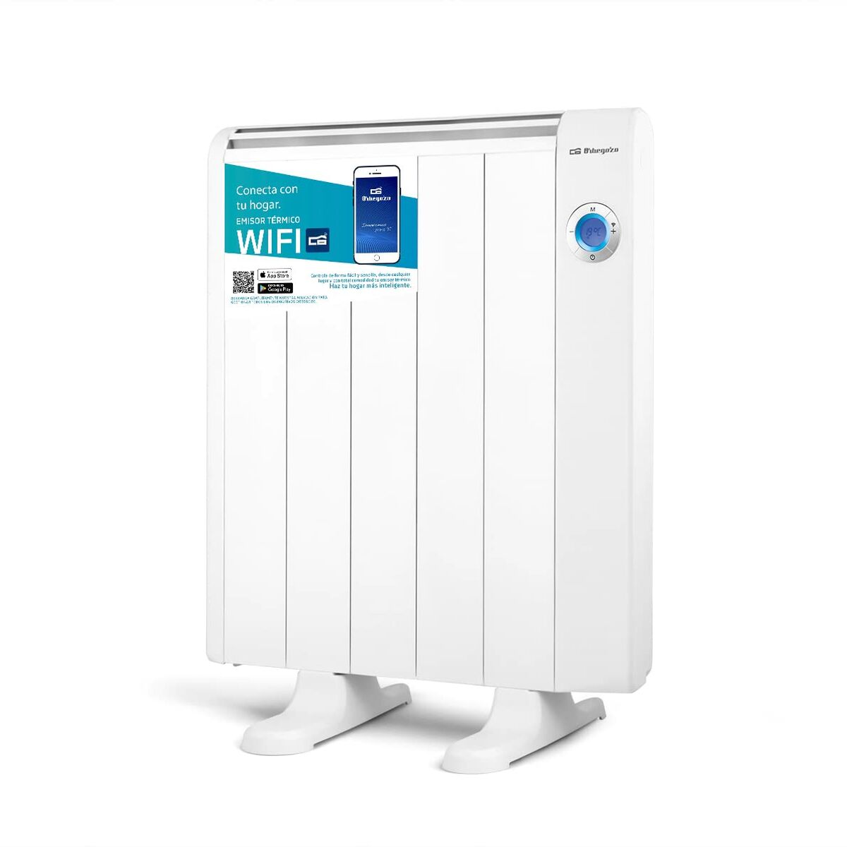 Radiatore Elettrico Digitale (5 Elementi) Orbegozo Rrw 800 Bianco 800 W