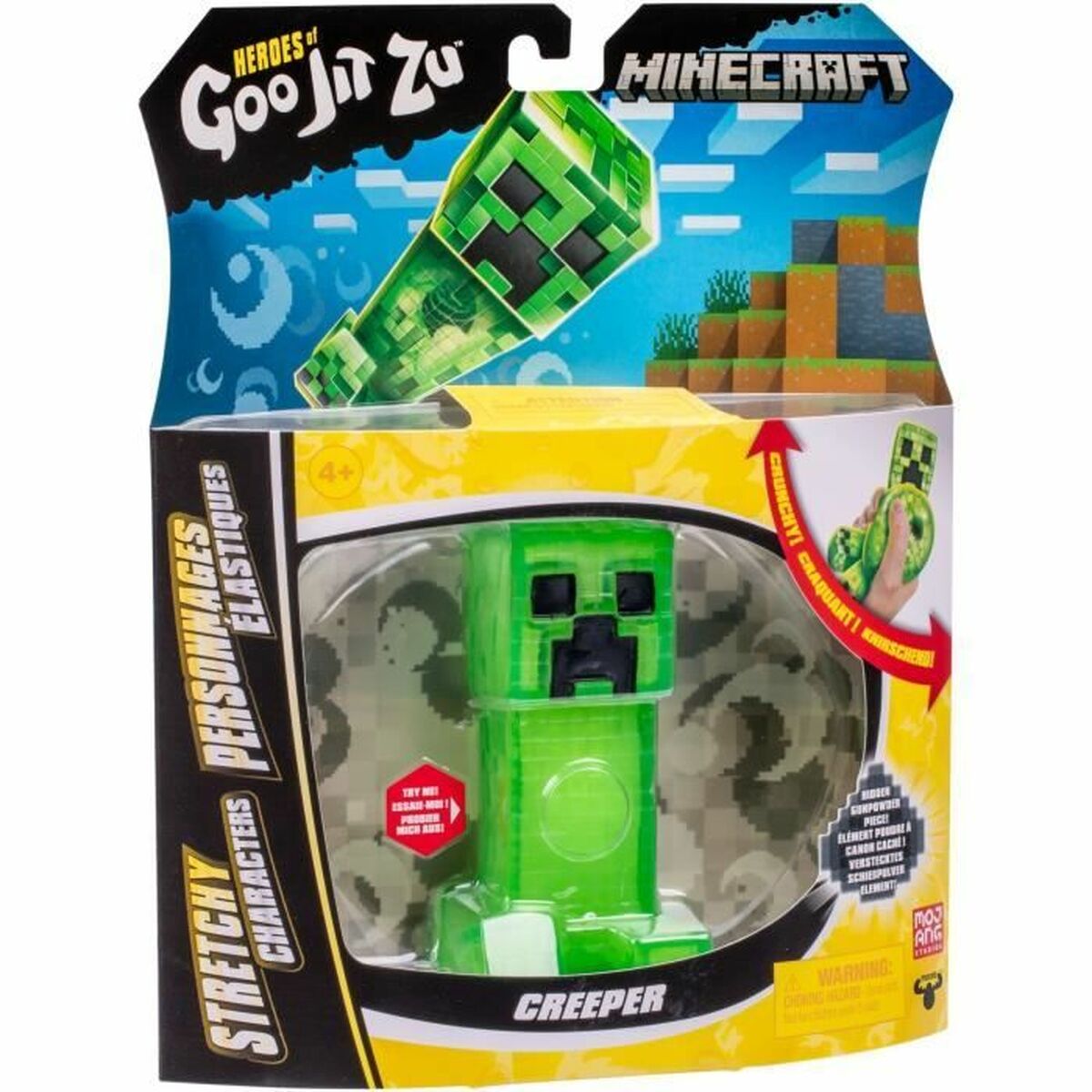 Statuetta Articolata Goo Jit Zu Creeper De Minecraft