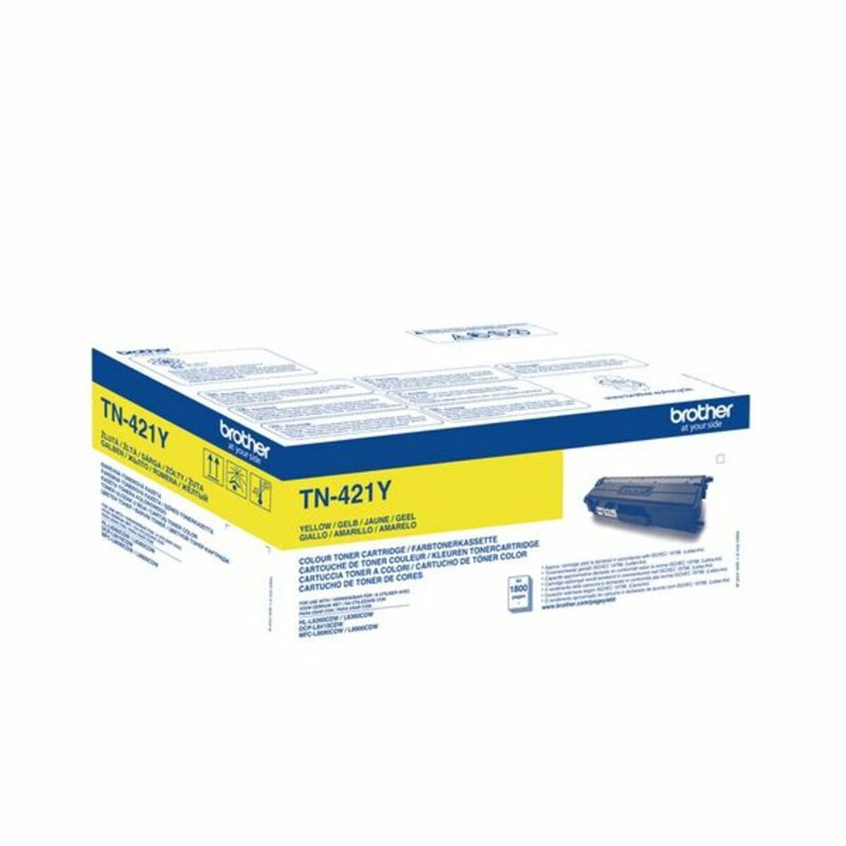 Toner Originale Brother TN-421y Tn421y Giallo - Image 4