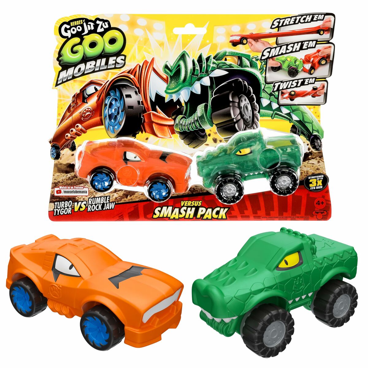 Personaggi D'azione Moose Toys Turbo Tyger Vs Rumbler Jaw
