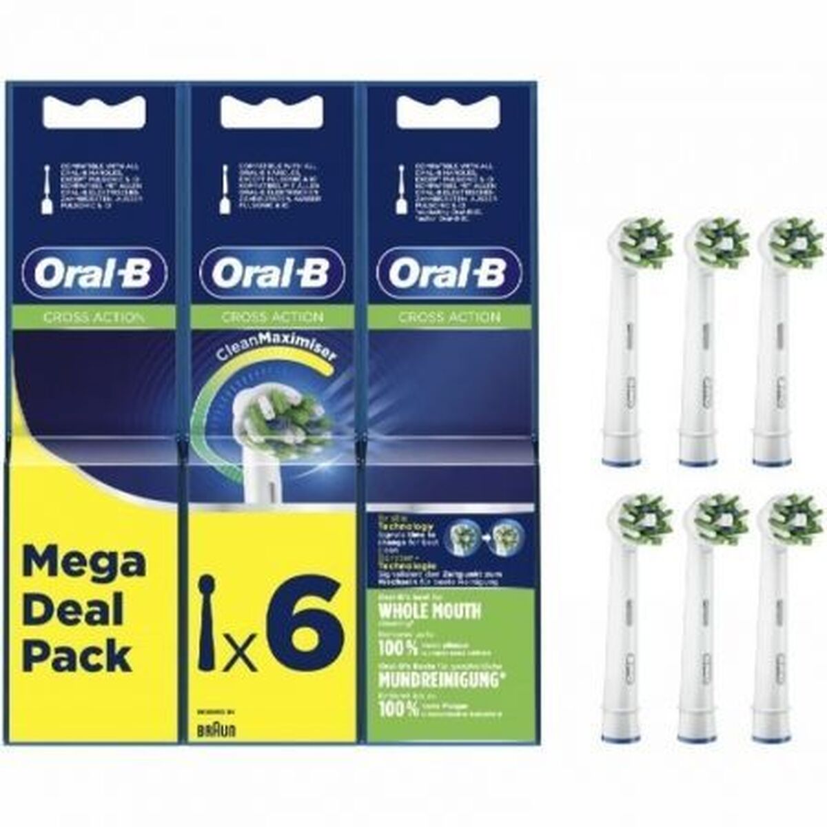Ricambio Per Spazzolino Da Denti Elettrico OraL-B 6 Unità