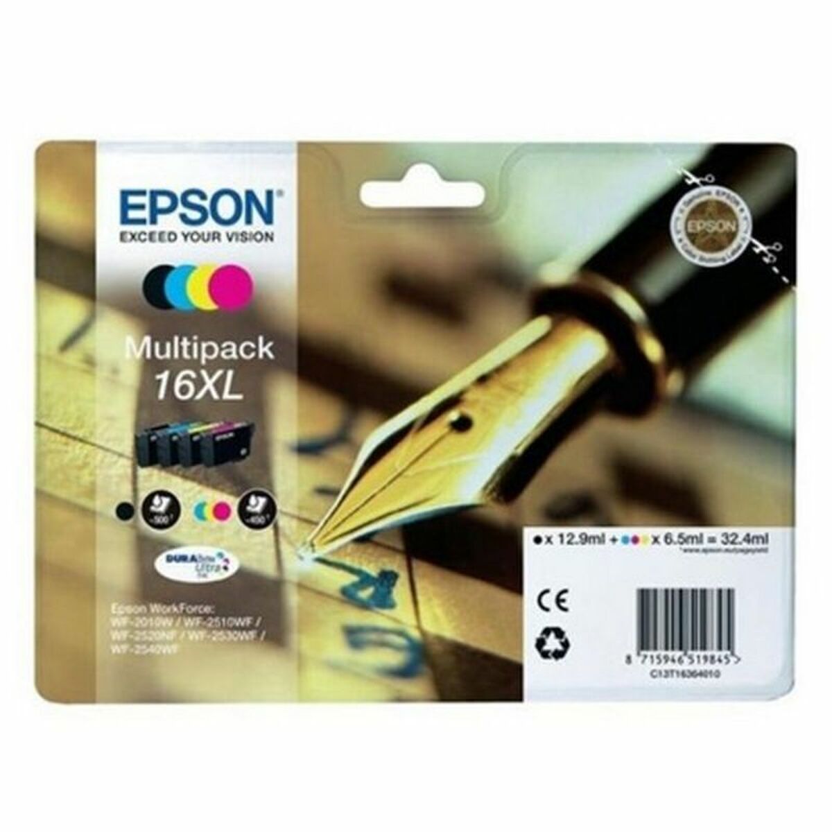 Cartuccia D'inchiostro Compatibile Epson T16xl Nero Ciano Magenta Giallo