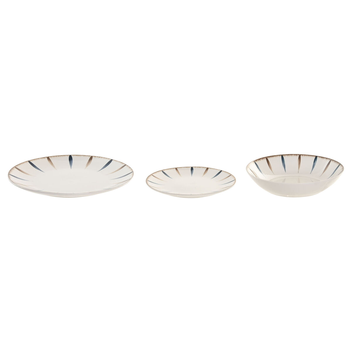Servizio Di Piatti Home Esprit Azzurro Bianco Porcellana 18 Pezzi - Image 3
