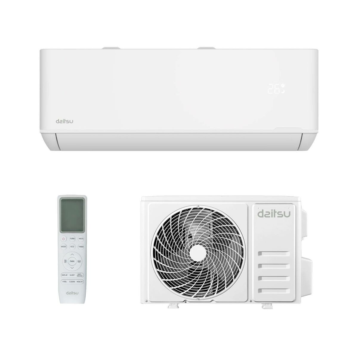 Condizionatore Daitsu Electric Ds12ktp4 Bianco A+/a+ 3010 Fg/g 2924 Kcal/H-3096 Kcal/h 3010 Fg/h