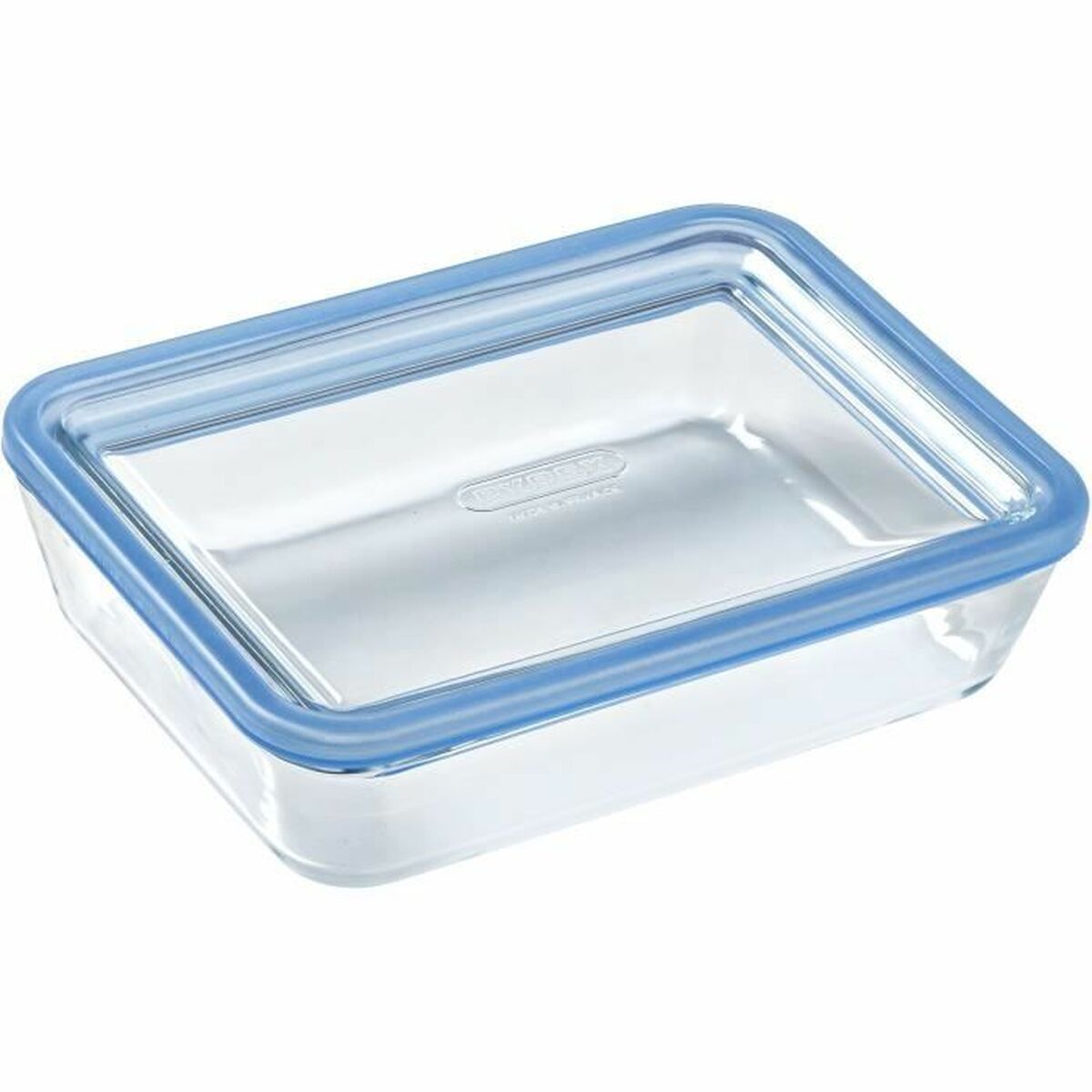 Set Di Scatole Porta Pranzo Pyrex Azzurro Trasparente 800 Ml 3 Pezzi - Image 3