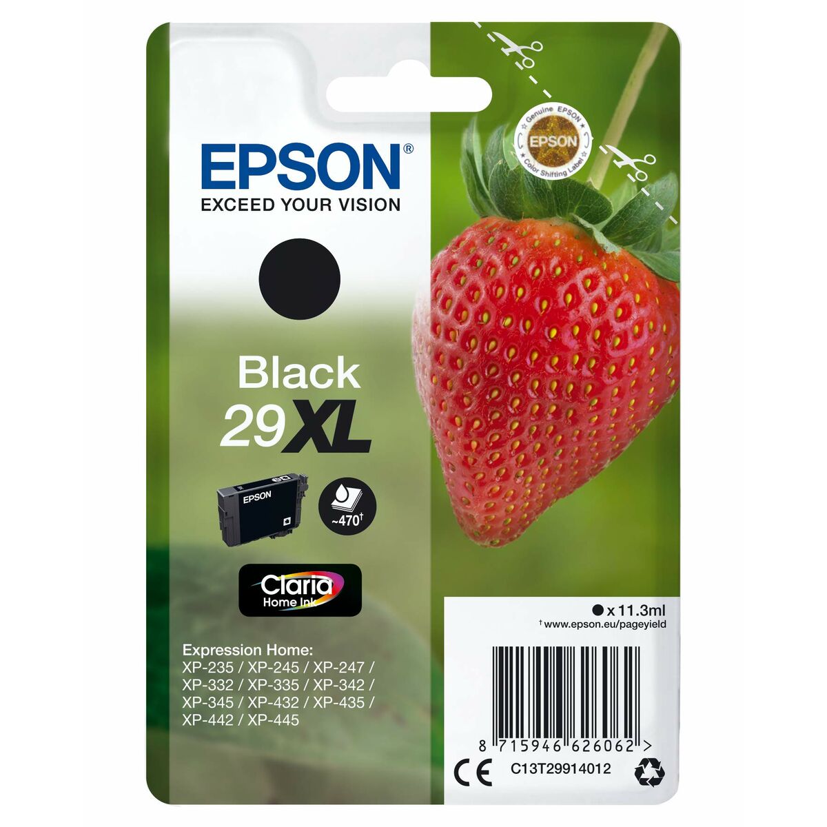 Cartuccia Ad Inchiostro Originale Epson C13t29914022 Nero