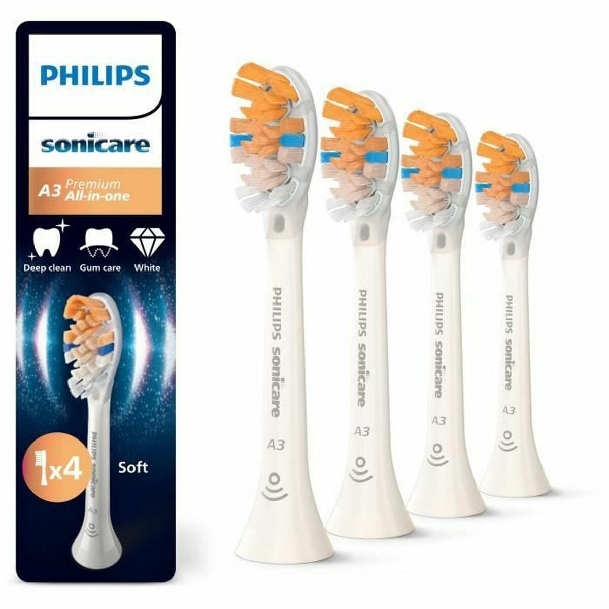 Testina Di Ricambio Philips Bianco 4 Unità