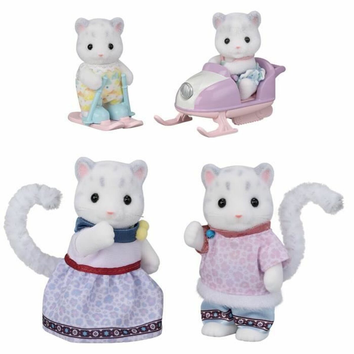 Playset Sylvanian Families Snow Leopard Family Multicolore