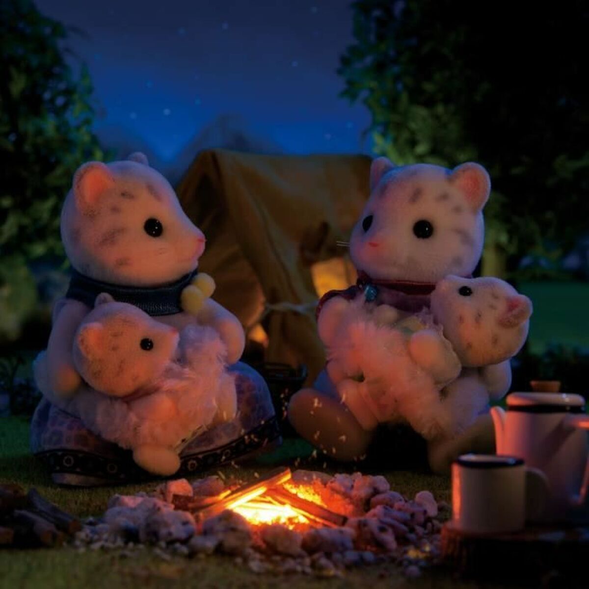 Playset Sylvanian Families Snow Leopard Family Multicolore - Image 5