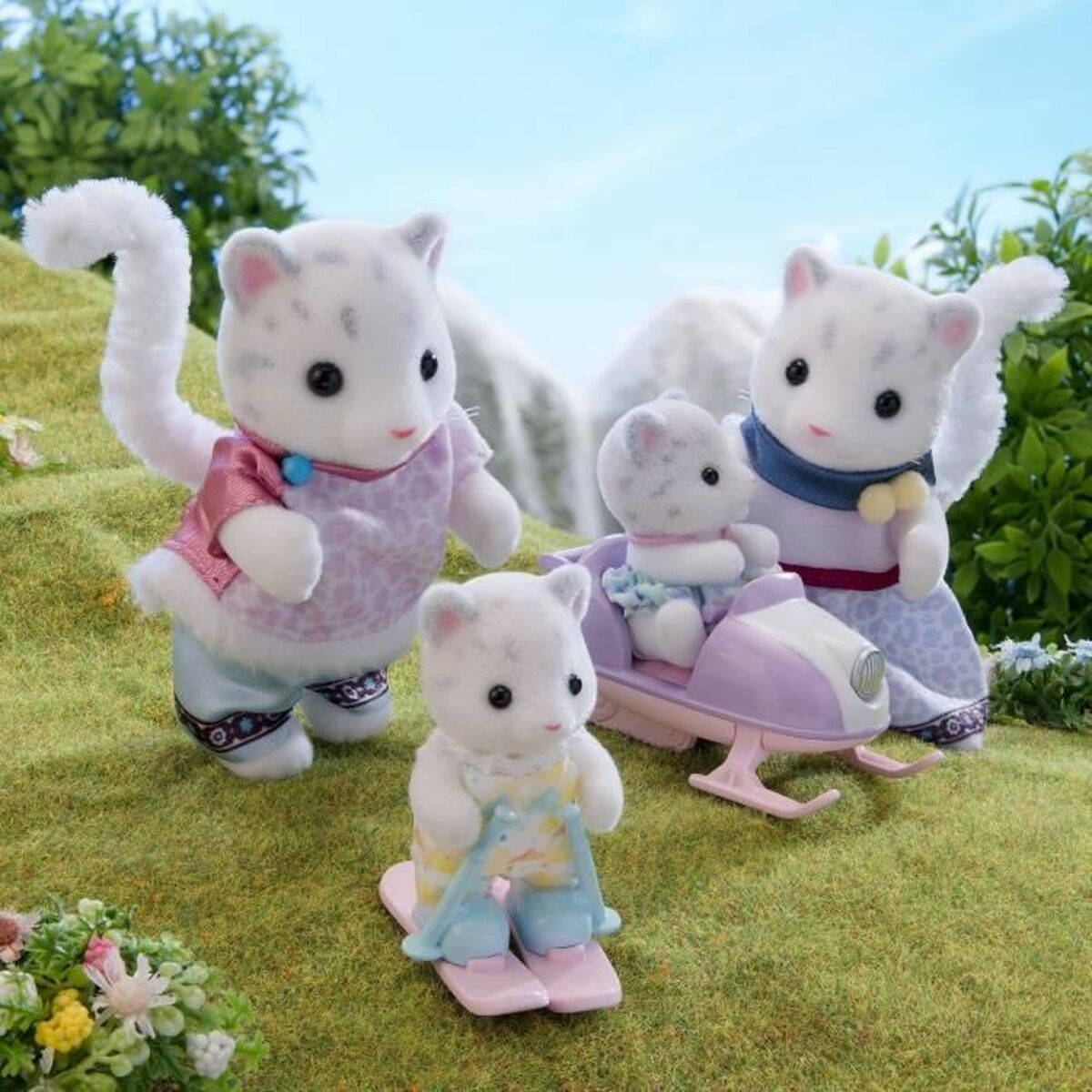 Playset Sylvanian Families Snow Leopard Family Multicolore - Image 6