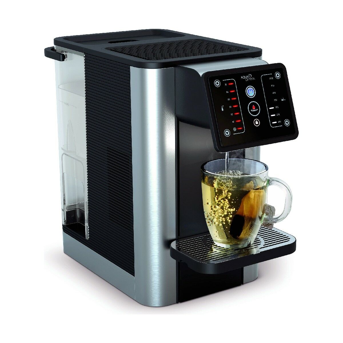 Dispenser Di Acqua Aqua Optima Aurora Cooler Nero Plastica