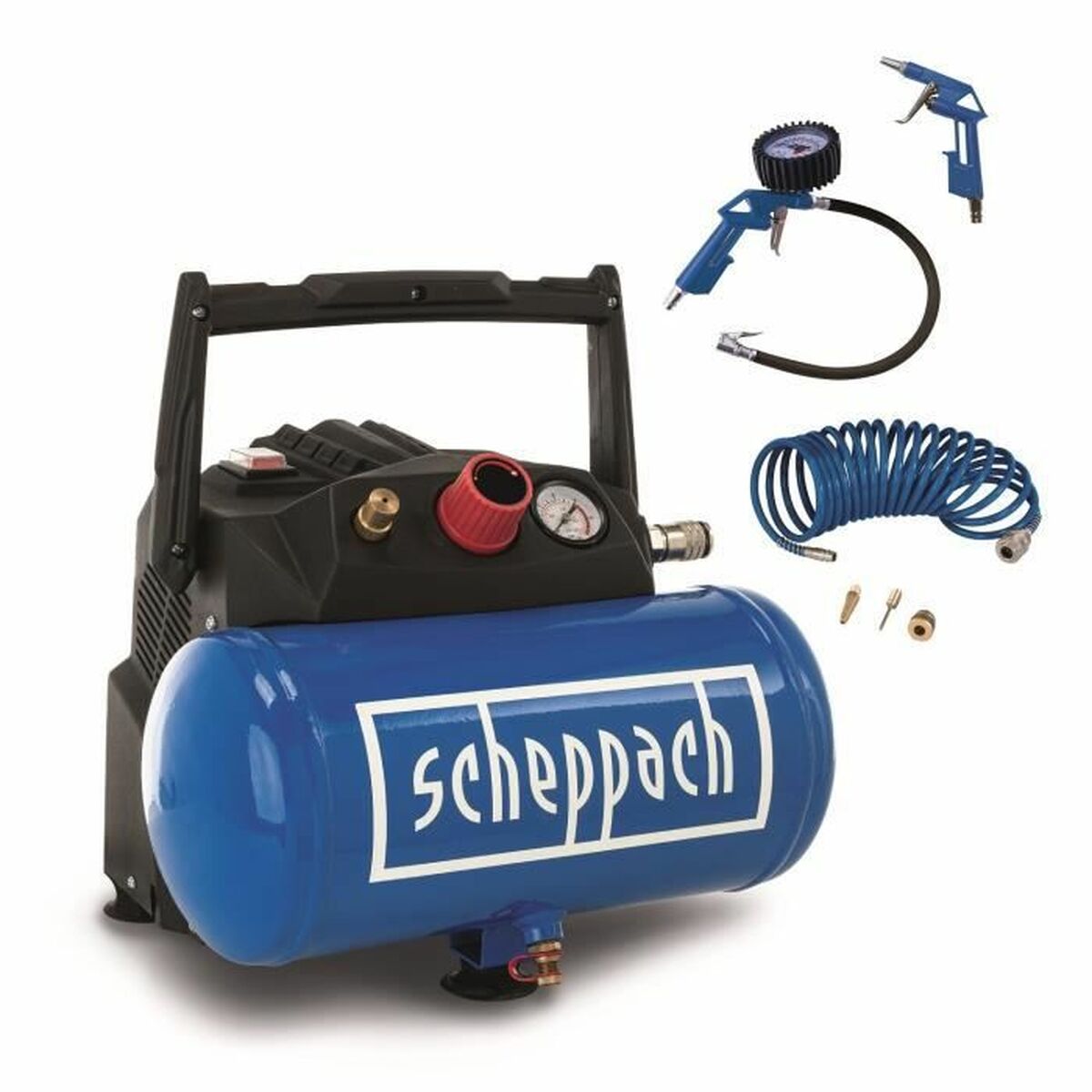 Compressore D'aria Scheppach Hc06 Orizzontale 1200 W 6 L