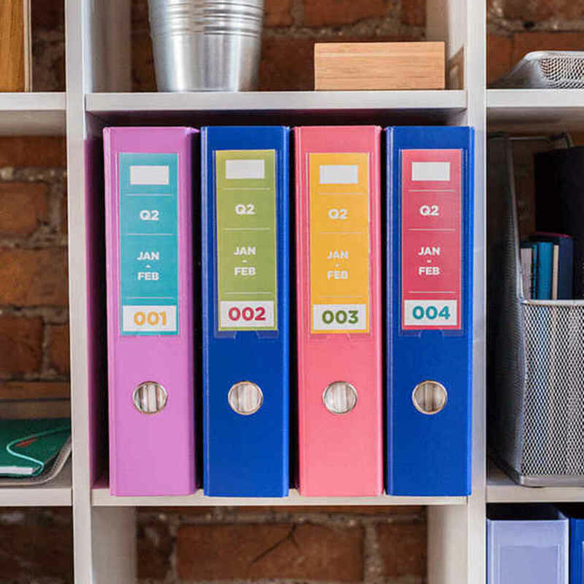 Etichette Per Stampante Brother Ba77927 Bianco Viola