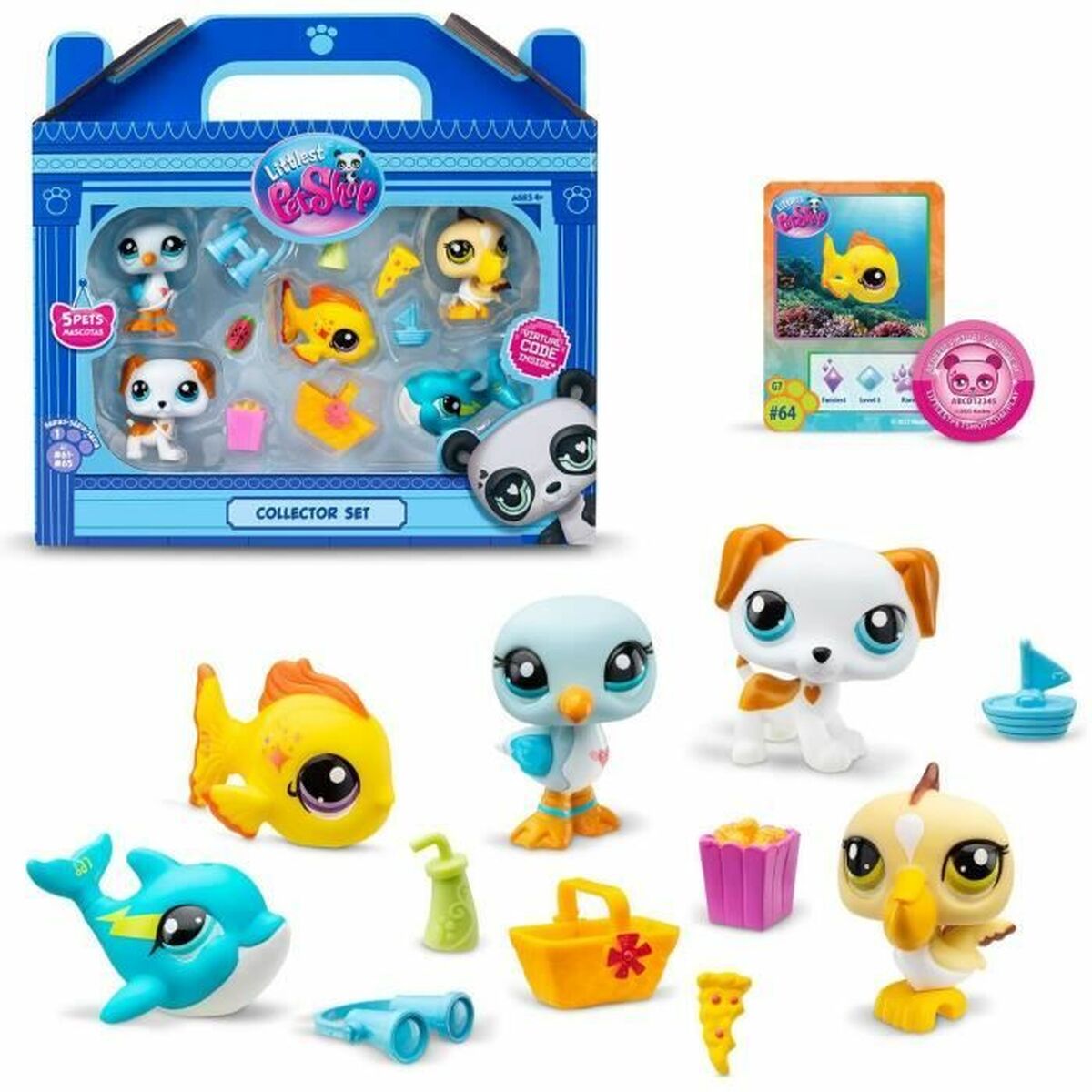 Figure Di Animali Bandai Littlest Pet Shop Plastica